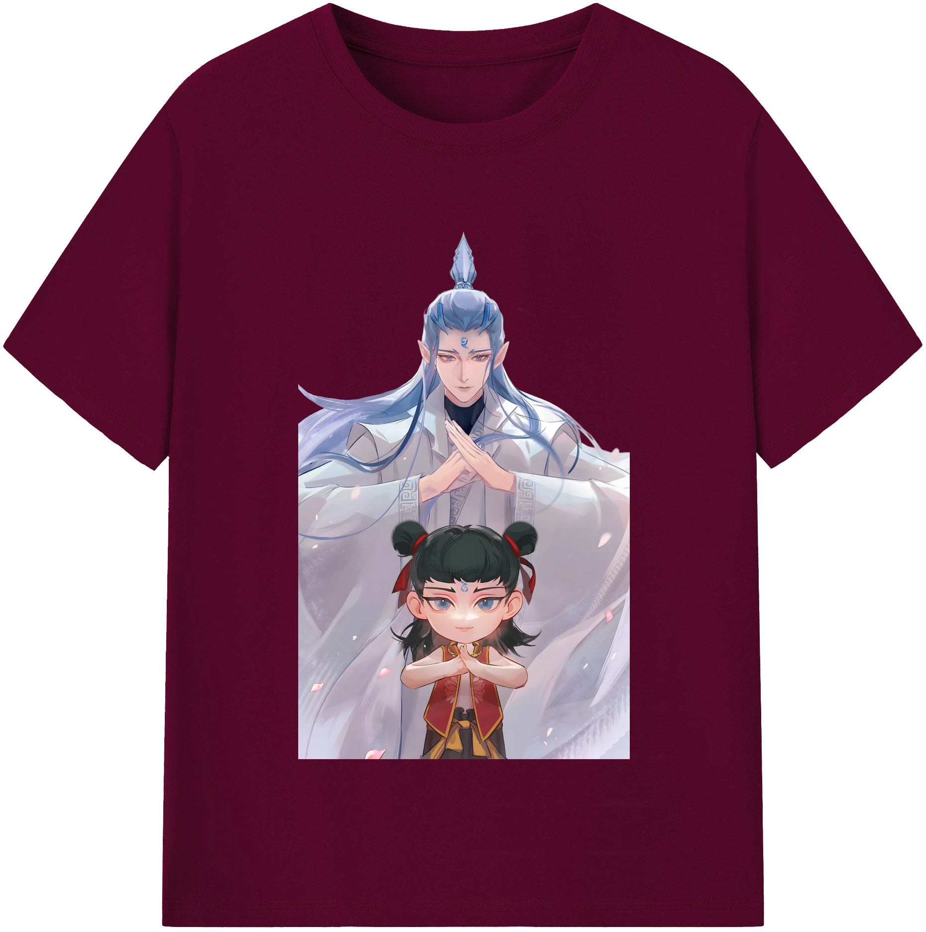 （画像用） Ne Zha 2 ナタ 魔童の大暴れ レディースカジュアルプリントTシャツ（綿100％）